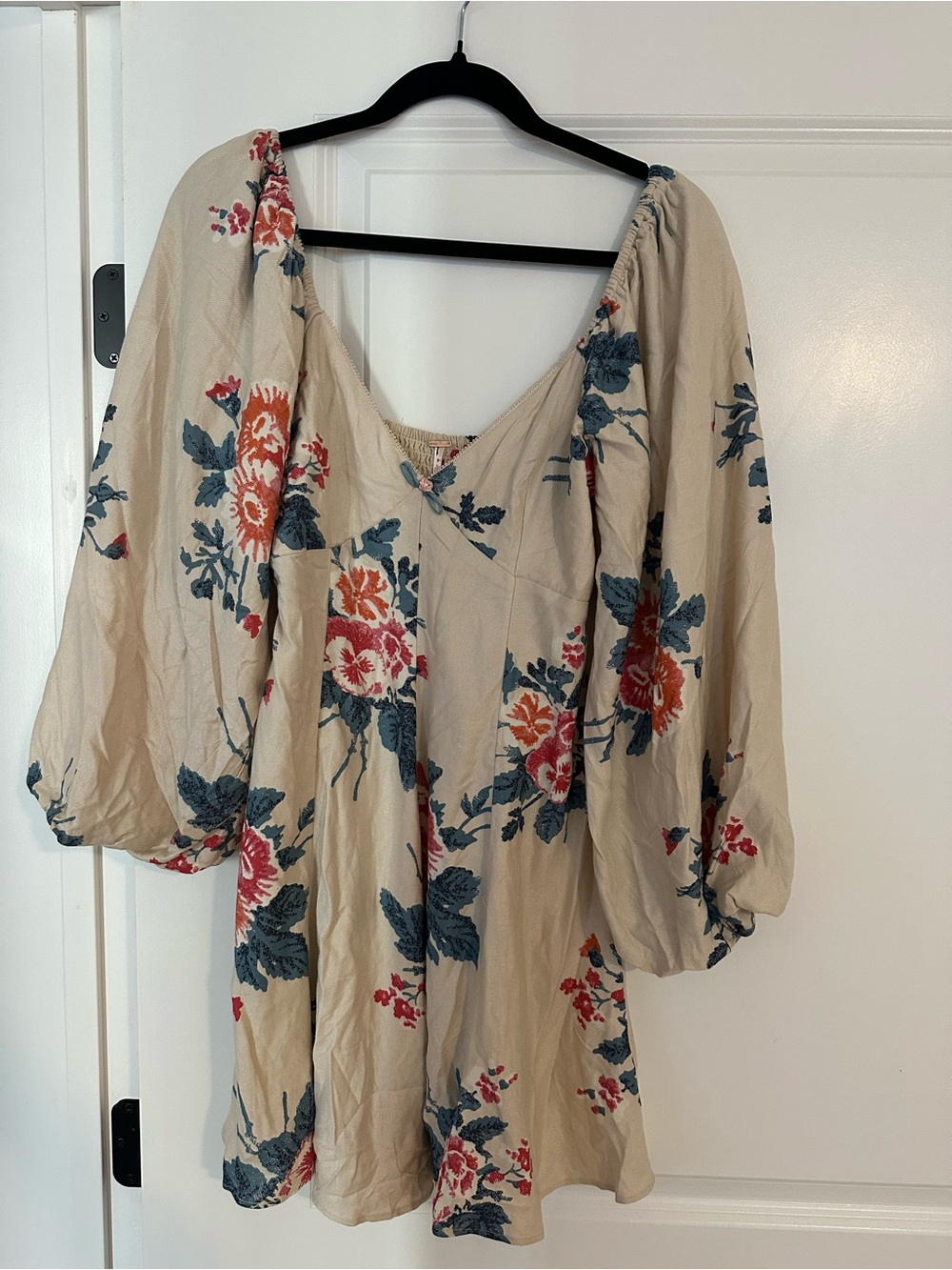 NWT Free People Beige Floral Dress
